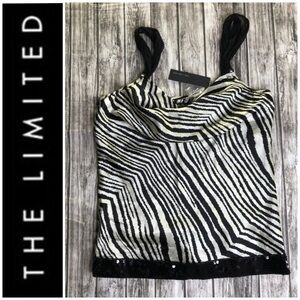 The Limited Sequin Zebra Print Shirt NWT